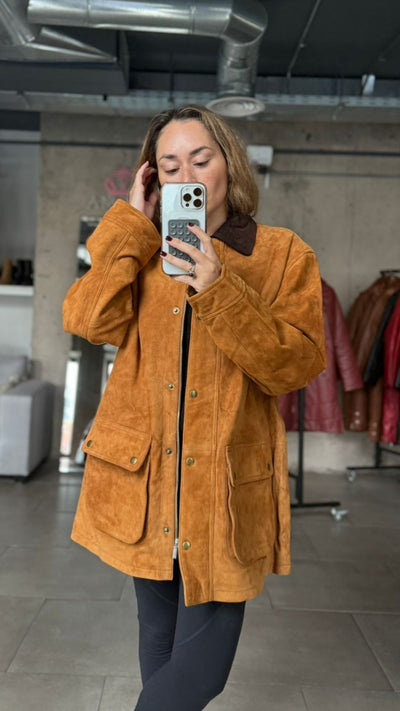 Chaqueta Gamuza Tribeca Camel