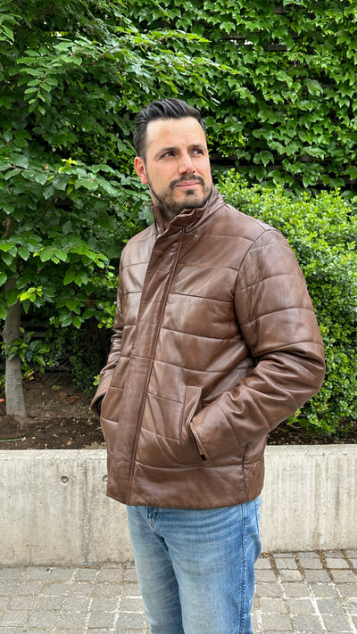 Parka Cuero Trafalgar Tabaco