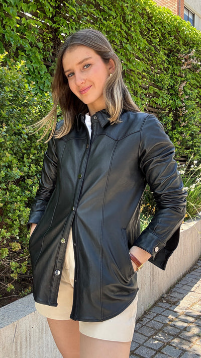 Camisa cuero Nilo Negro