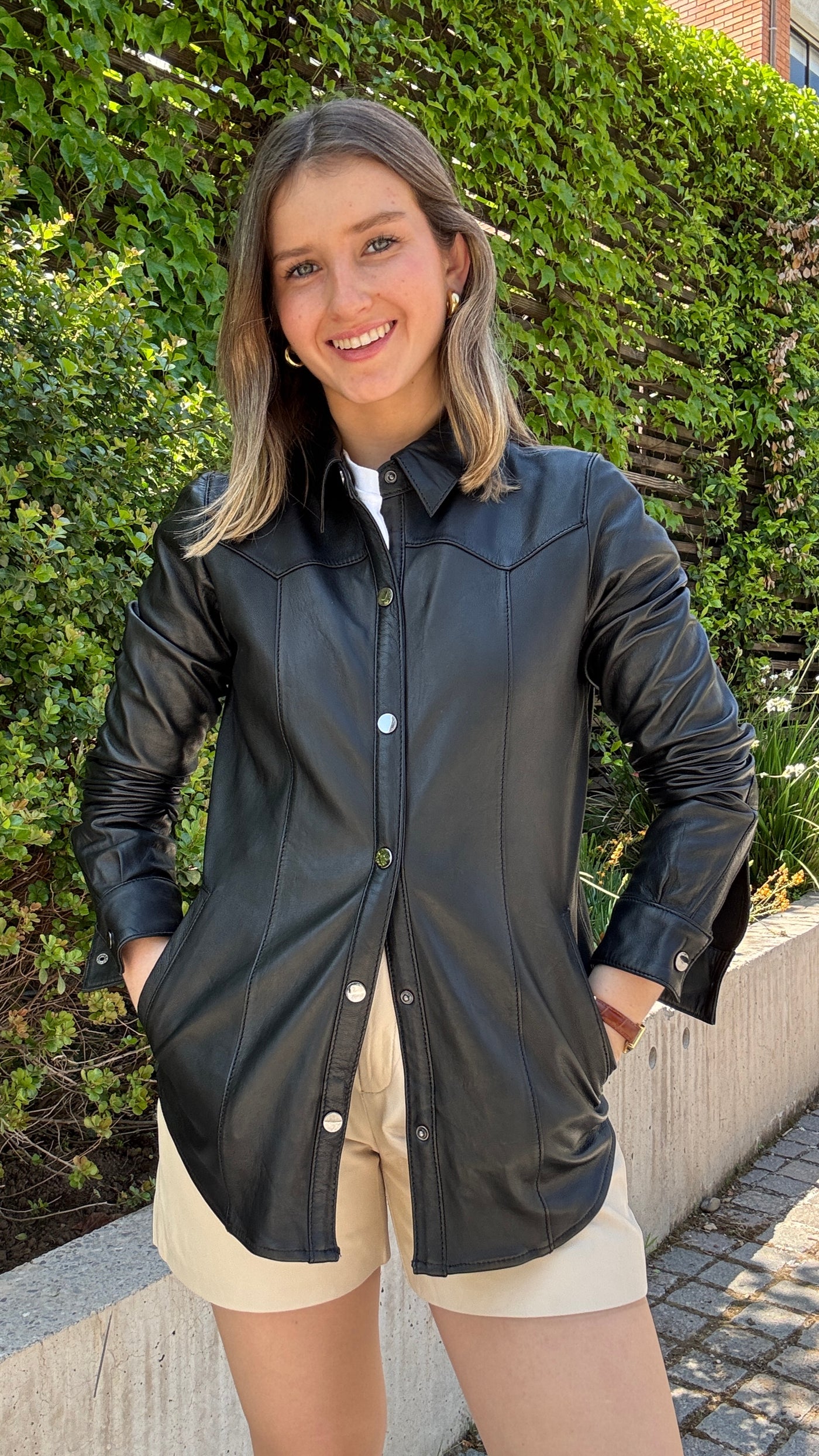 Camisa cuero Nilo Negro