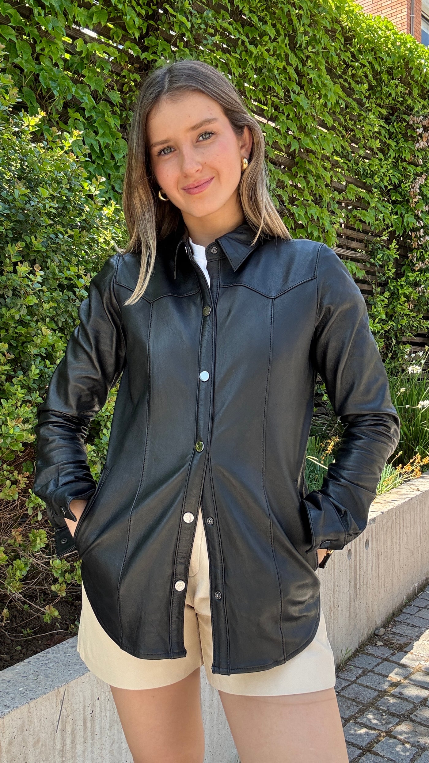 Camisa cuero Nilo Negro