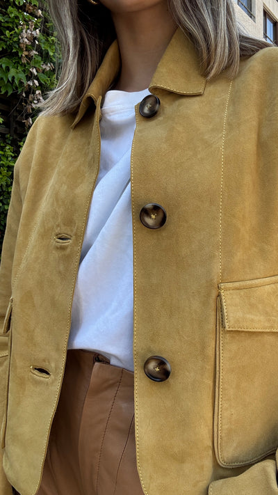 Chaqueta Gamuza Garda Mostaza