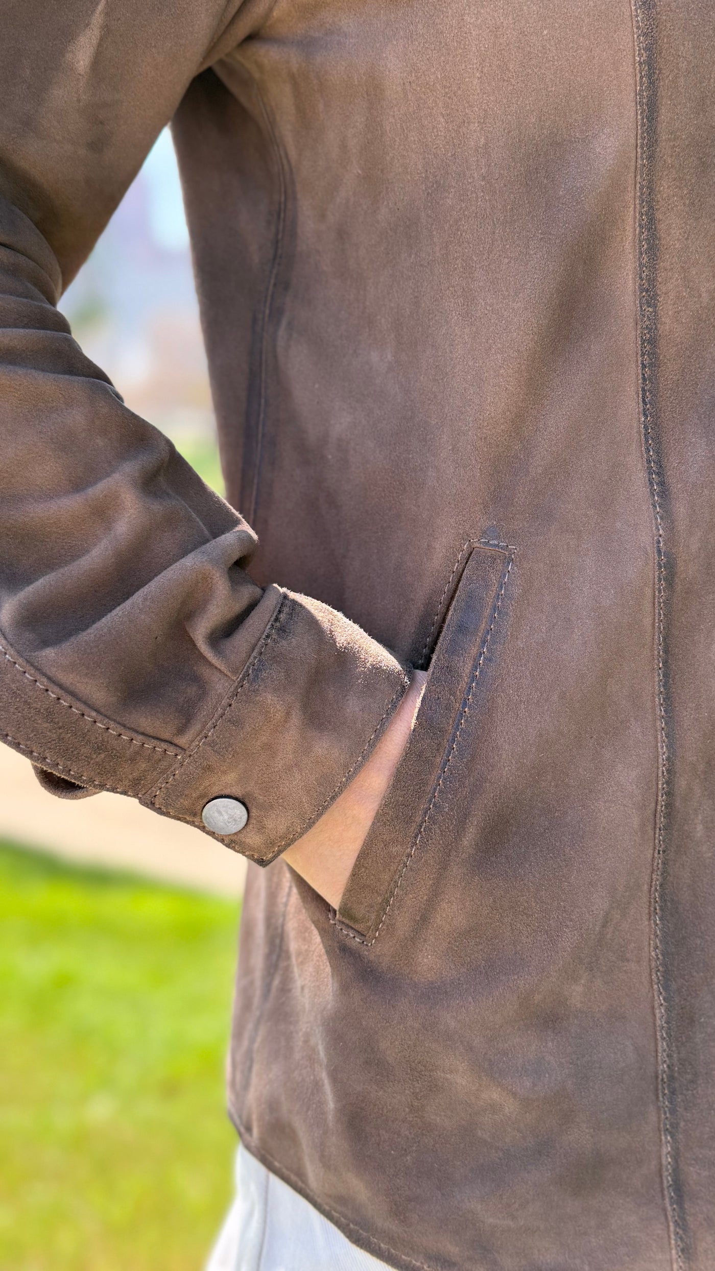 Camisa Gamuza Nilo Arena Vintage