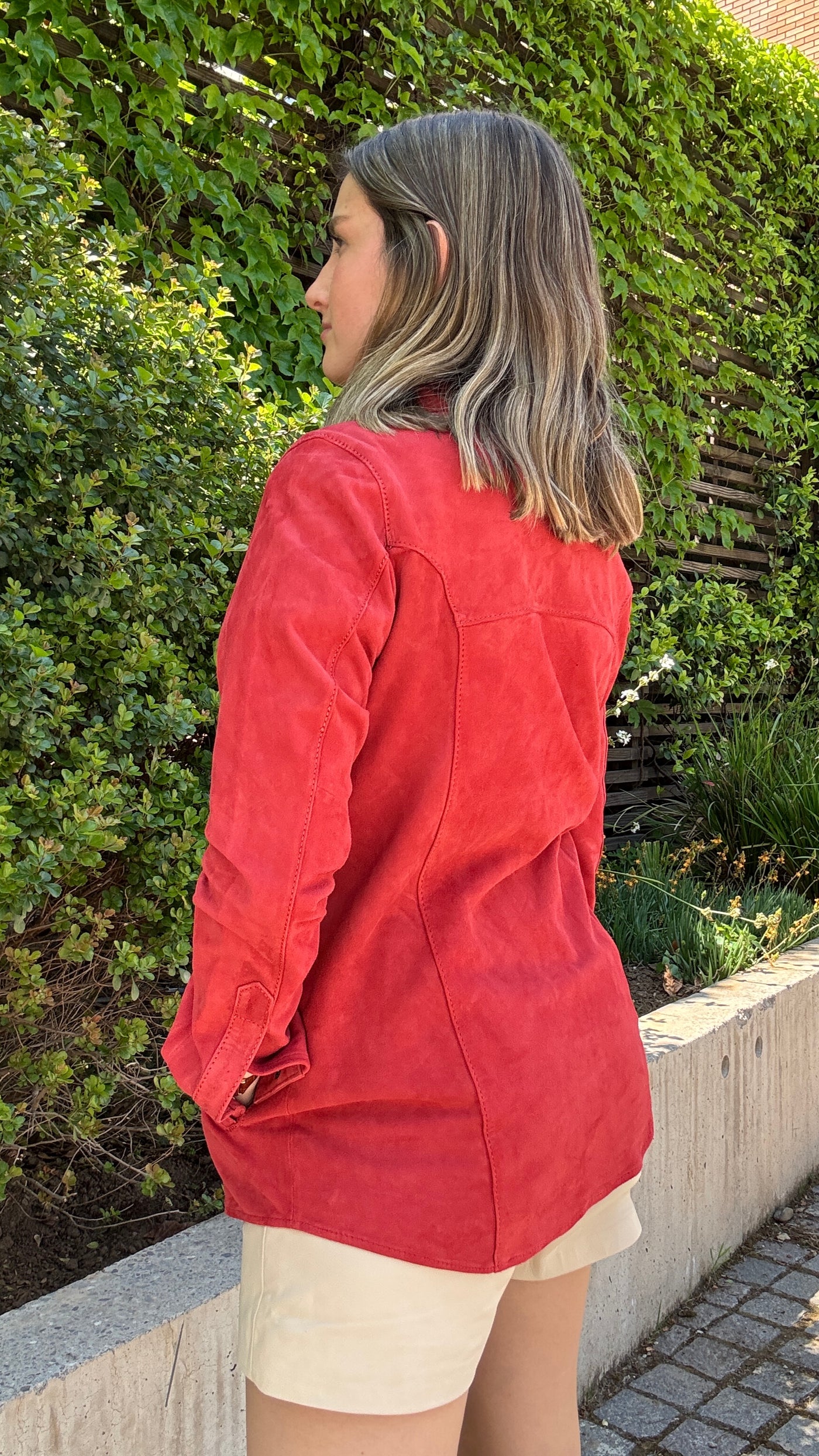 Camisa Gamuza Nilo Rojo