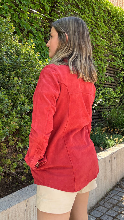 Camisa Gamuza Nilo Rojo