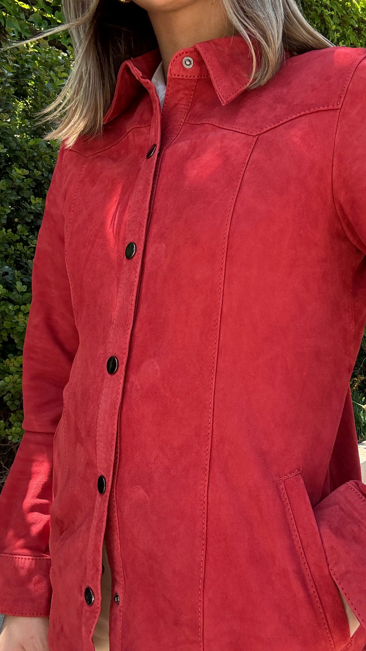 Camisa Gamuza Nilo Rojo