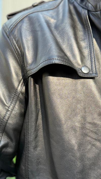 Chaqueta Hombre Cuero Germain Negro