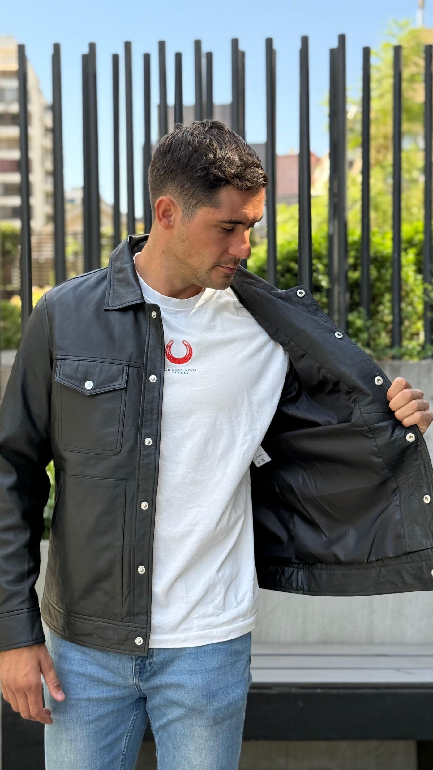 Chaqueta Cuero Nirvana Negro