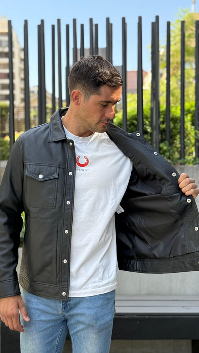 Chaqueta Cuero Nirvana Negro