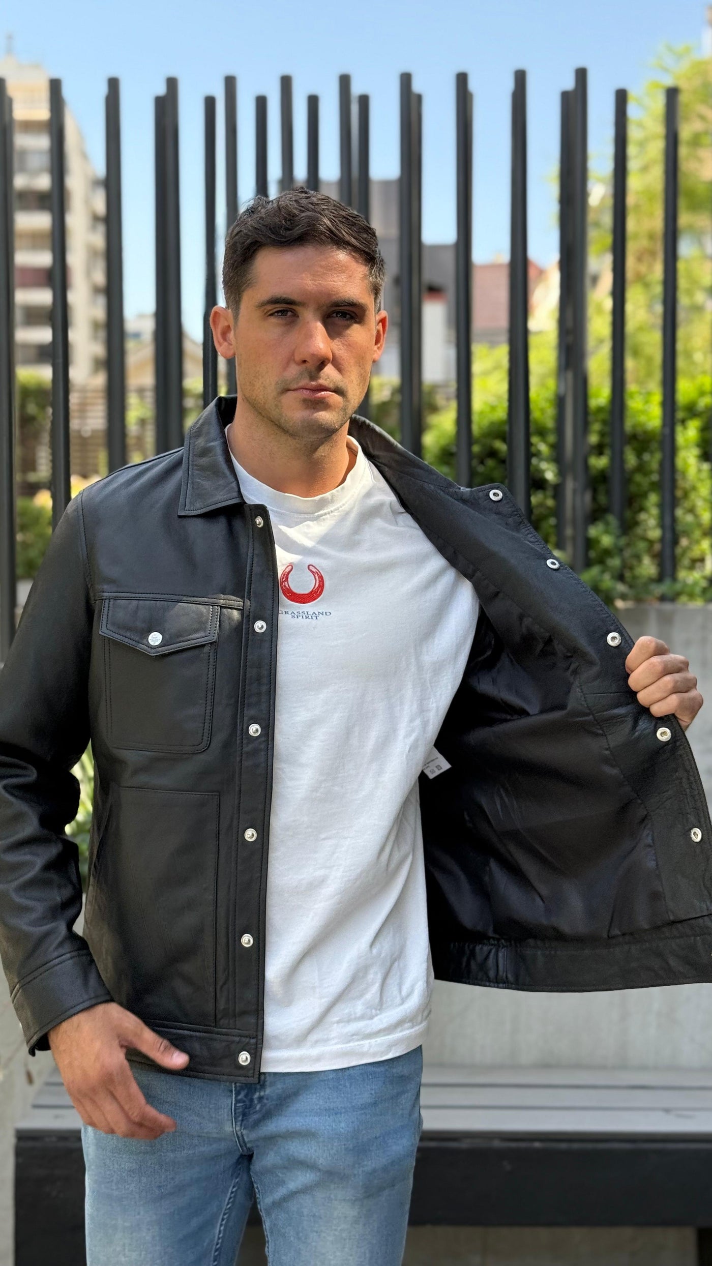 Chaqueta Cuero Nirvana Negro