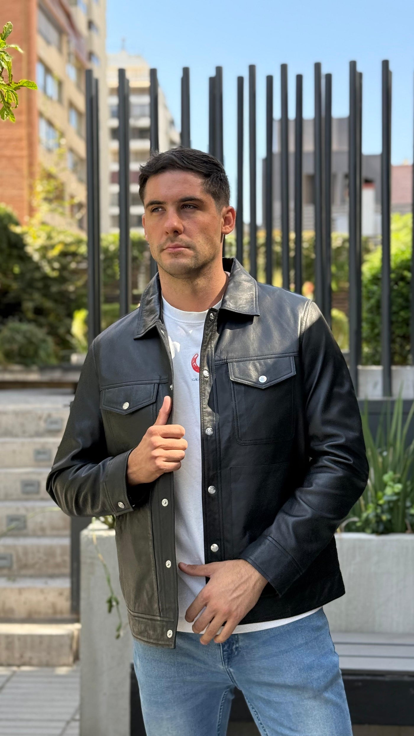 Chaqueta Cuero Nirvana Negro