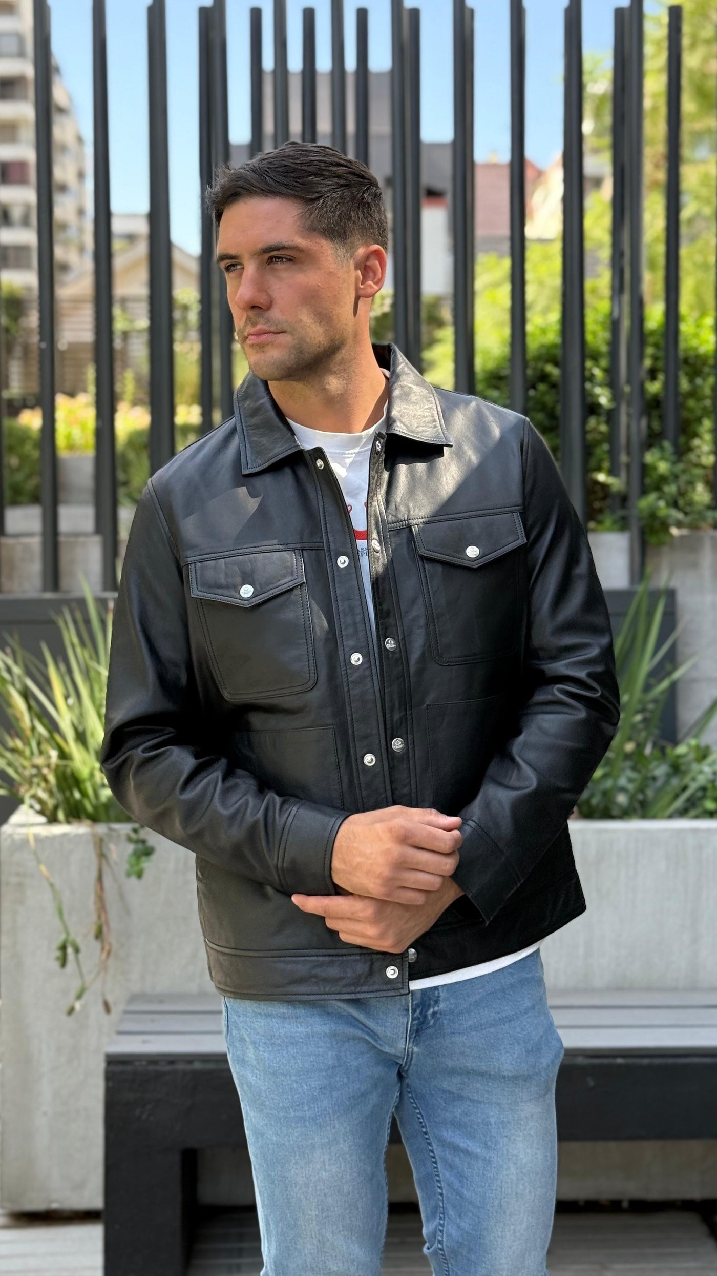 Chaqueta Cuero Nirvana Negro