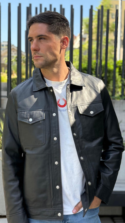 Chaqueta Cuero Nirvana Negro