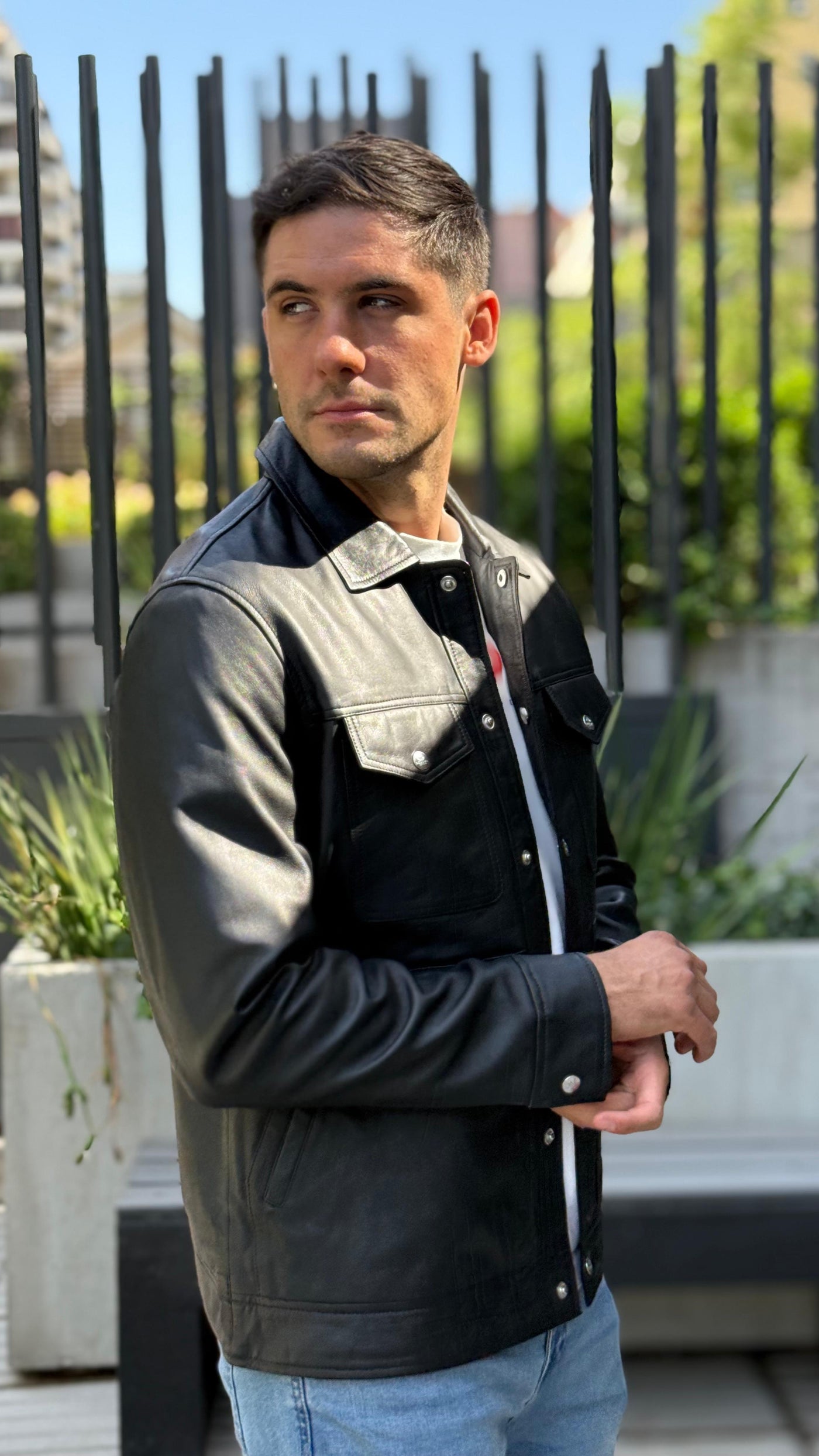 Chaqueta Cuero Nirvana Negro