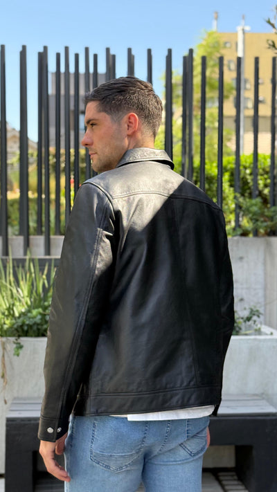 Chaqueta Cuero Nirvana Negro