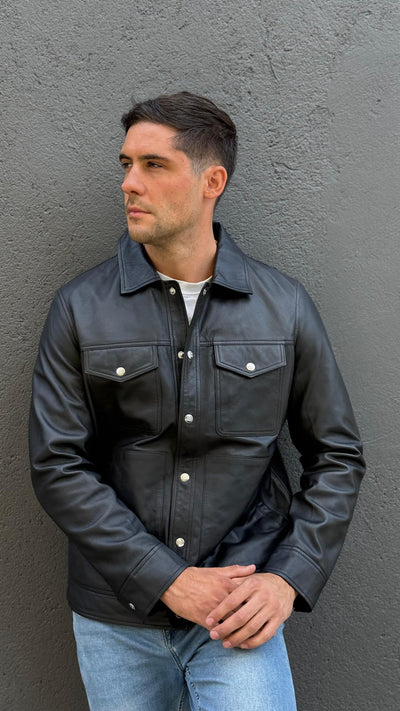 Chaqueta Cuero Nirvana Negro