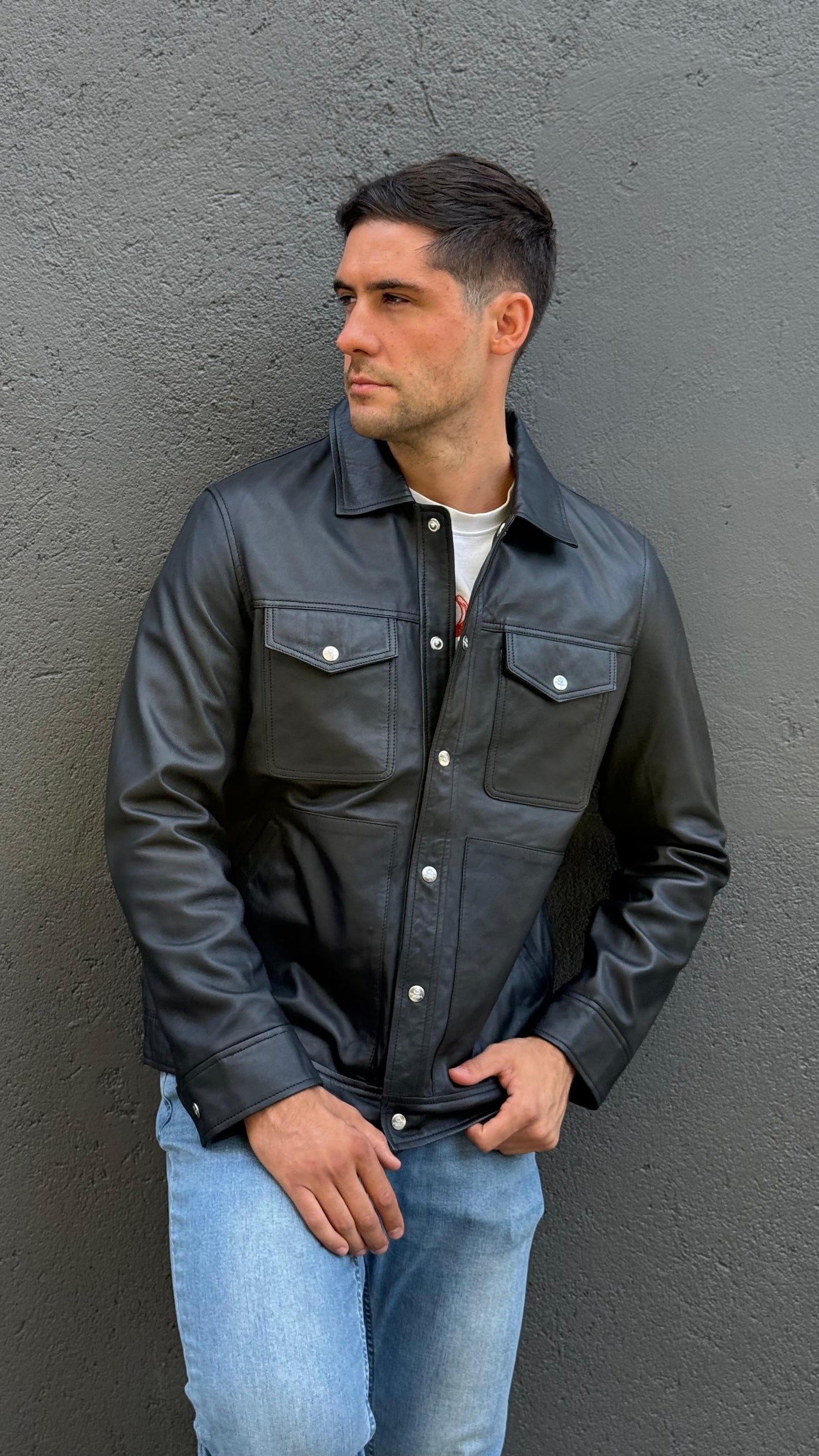 Chaqueta Cuero Nirvana Negro