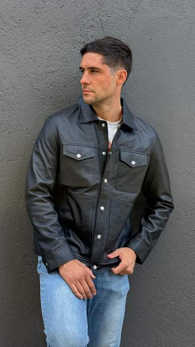 Chaqueta Cuero Nirvana Negro