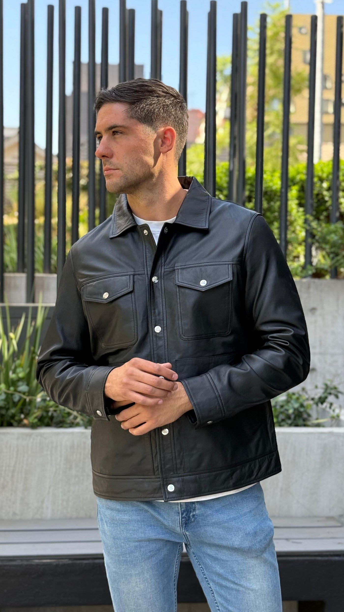 Chaqueta Cuero Nirvana Negro