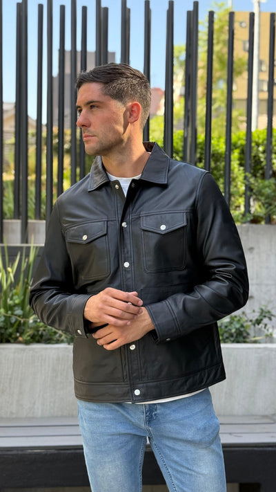 Chaqueta Cuero Nirvana Negro