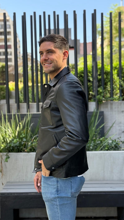 Chaqueta Cuero Nirvana Negro