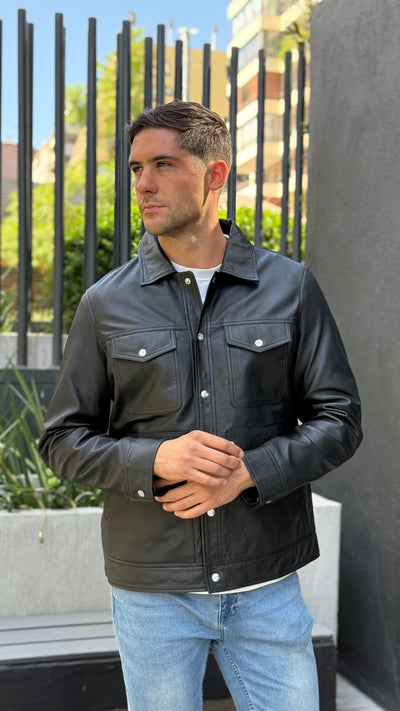 Chaqueta Cuero Nirvana Negro