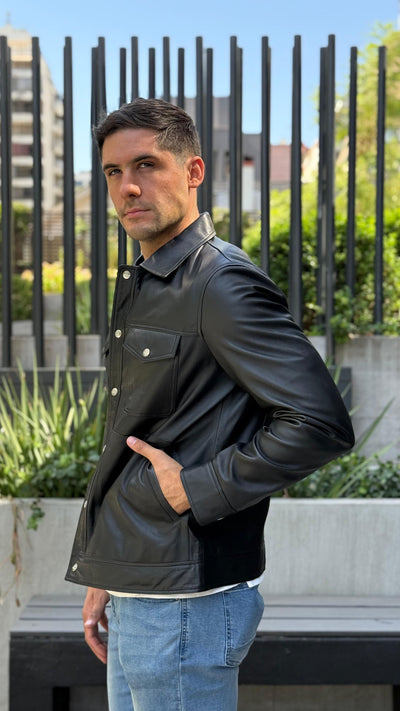 Chaqueta Cuero Nirvana Negro