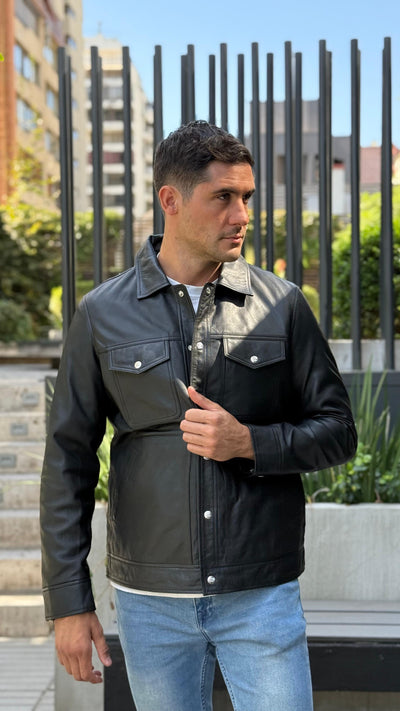 Chaqueta Cuero Nirvana Negro