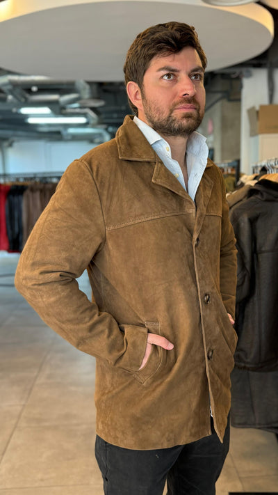 Chaqueta Blazer Gamuza Hombre Zidane Arena