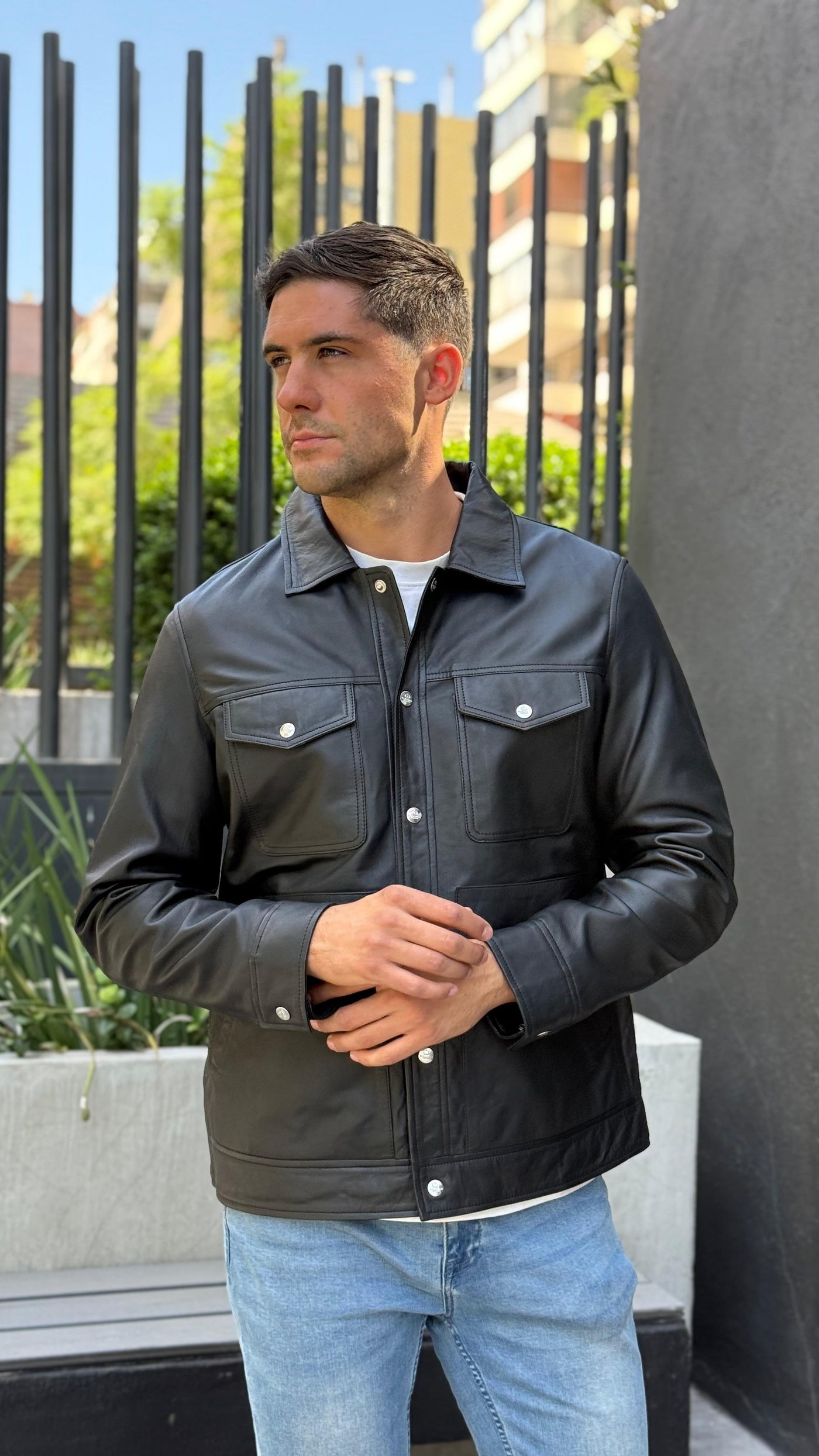 Chaqueta Cuero Nirvana Negro