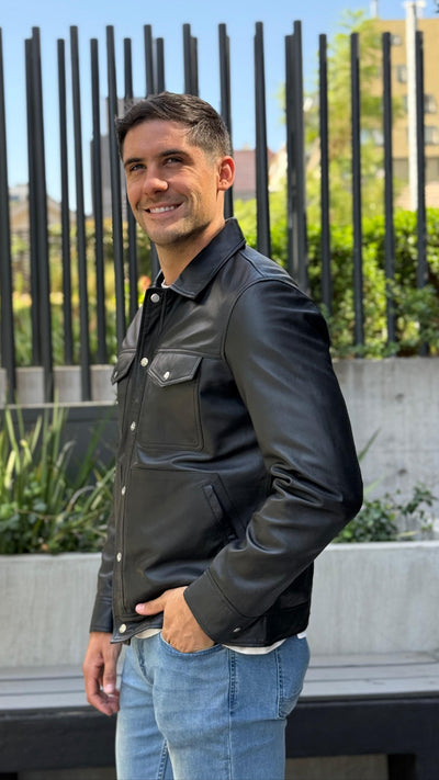 Chaqueta Cuero Nirvana Negro