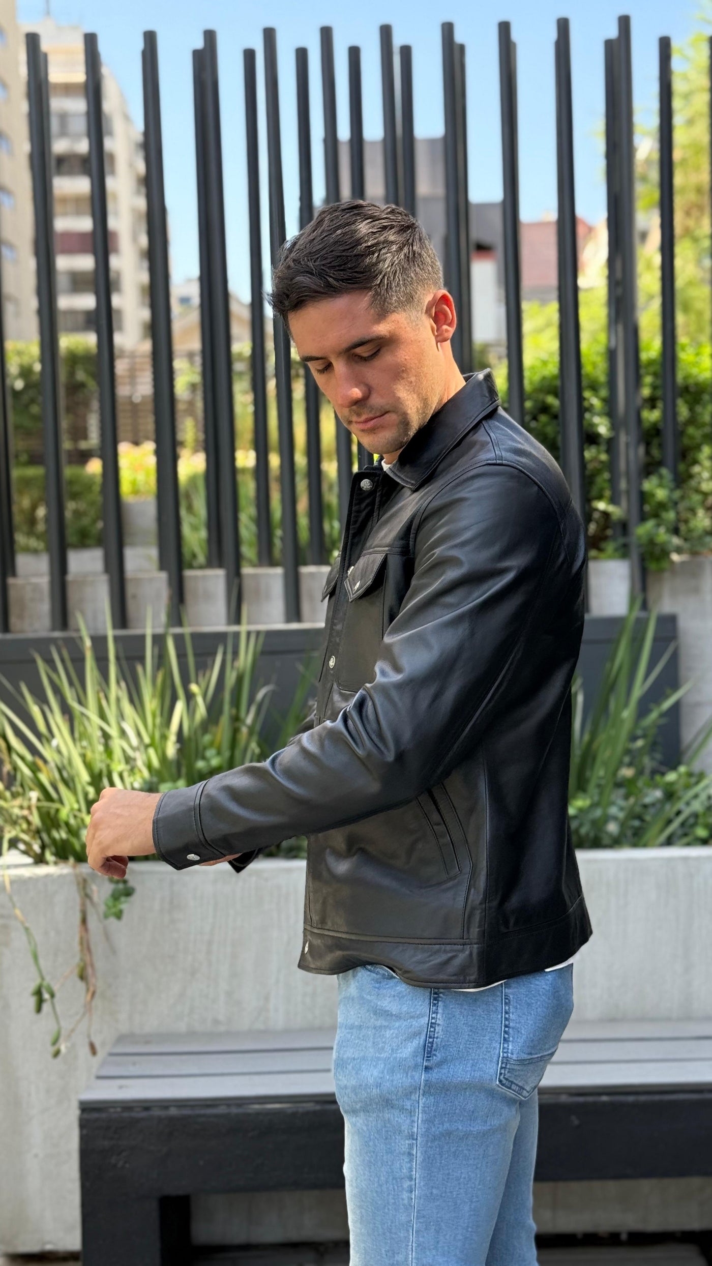 Chaqueta Cuero Nirvana Negro