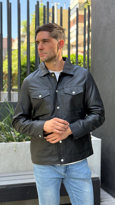 Chaqueta Cuero Nirvana Negro