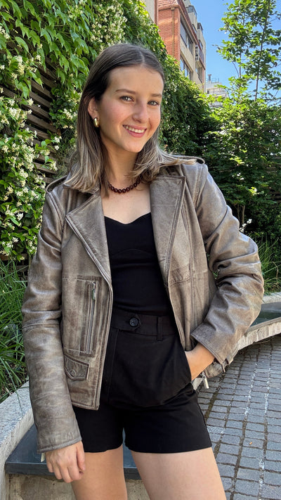 Chaqueta Recife Taupe Rosa