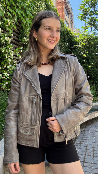 Chaqueta Recife Taupe Rosa