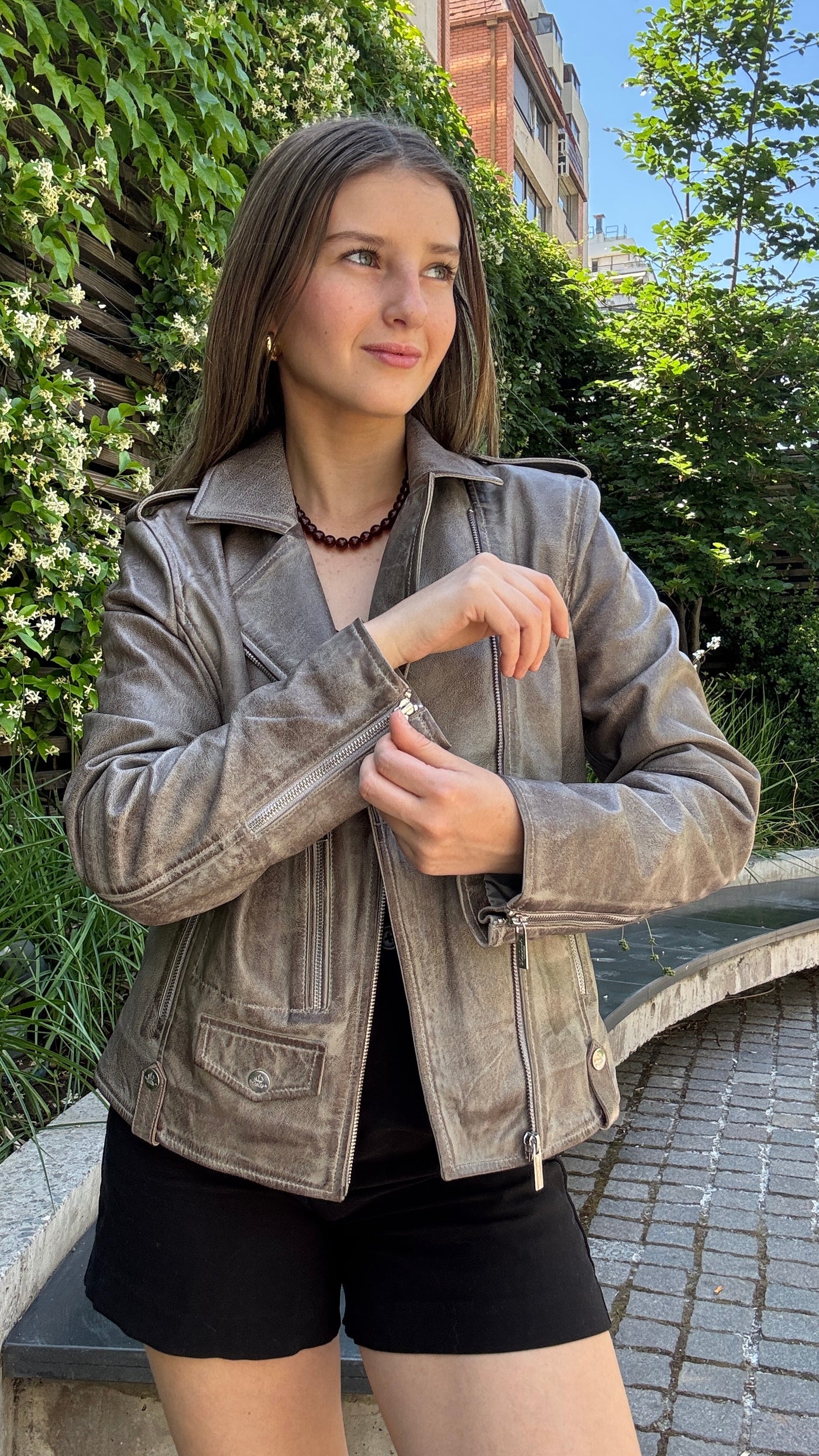 Chaqueta Recife Taupe Rosa