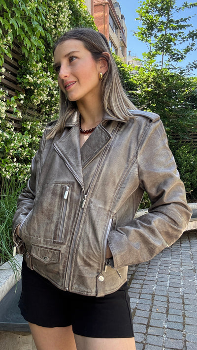 Chaqueta Recife Taupe Rosa