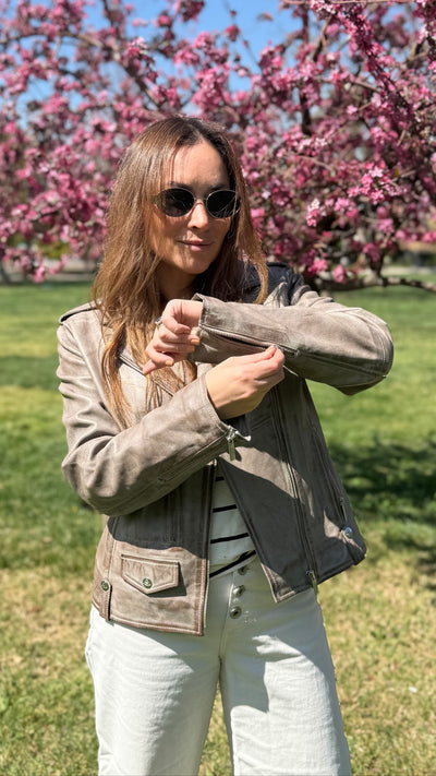 Chaqueta Recife Taupe Rosa