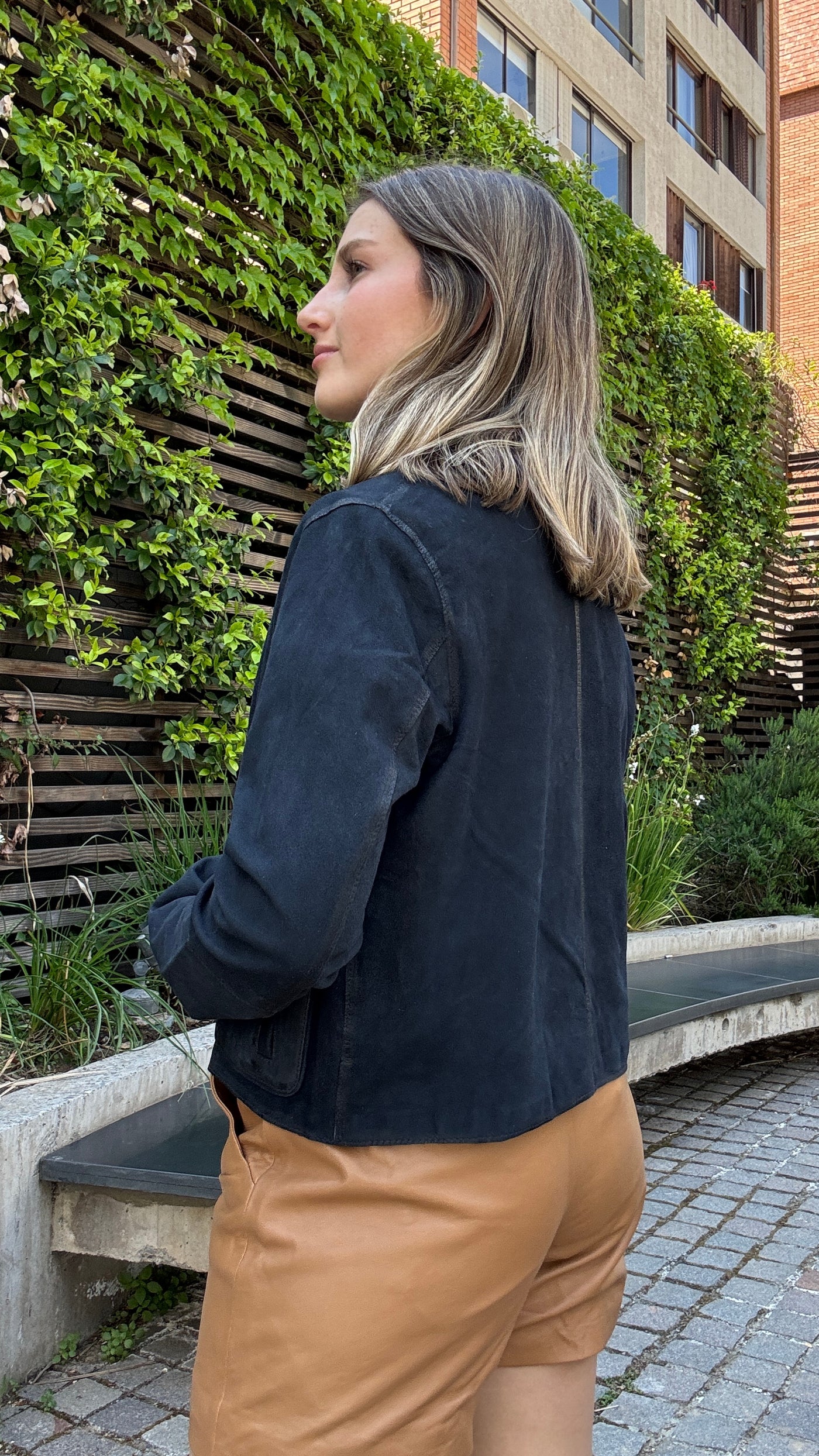 Chaqueta Gamuza Garda Azul Oscuro