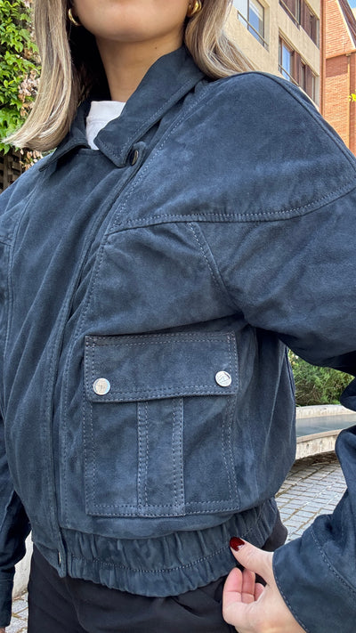 Chaqueta Gamuza Orel Azul