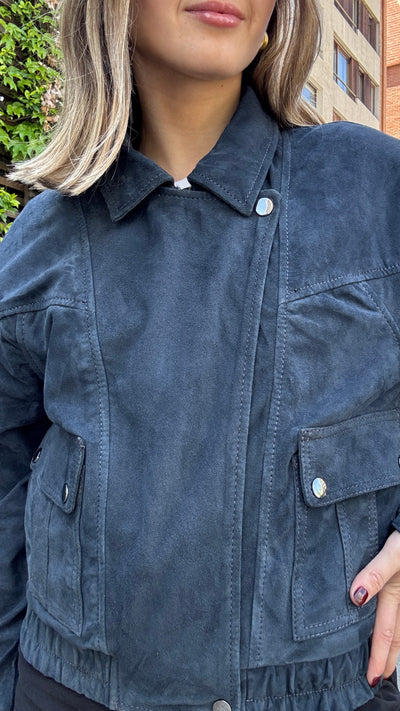 Chaqueta Gamuza Orel Azul