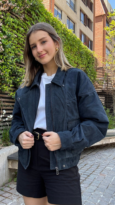 Chaqueta Gamuza Orel Azul