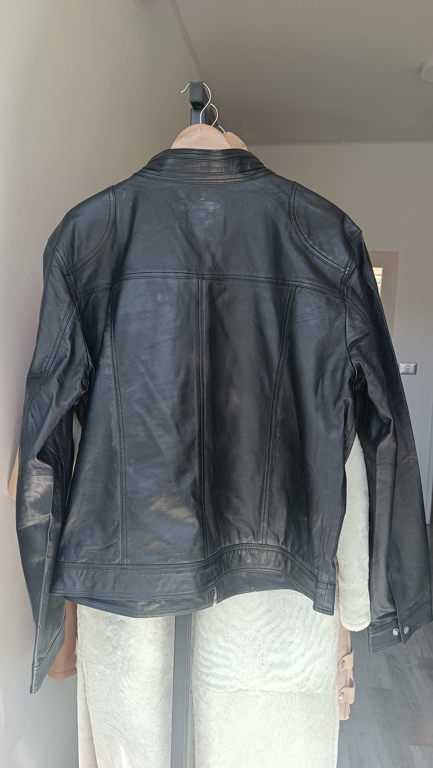 Pre compra Chaqueta Cuero Hombre Badar Negro