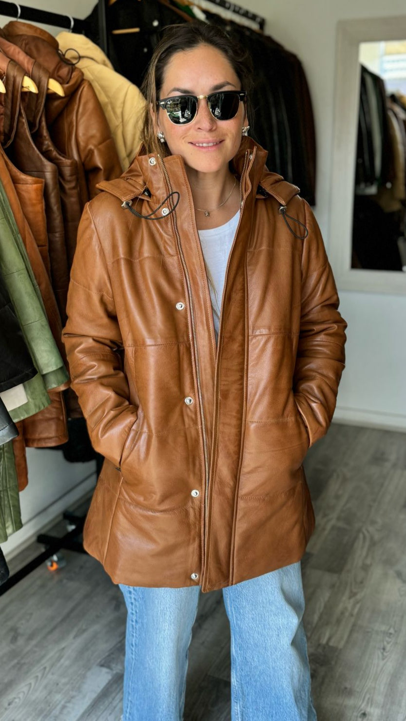 Parka Cuero Ottawa Camel