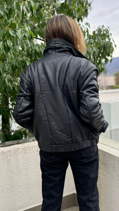 Parka Cuero Canberra Negro