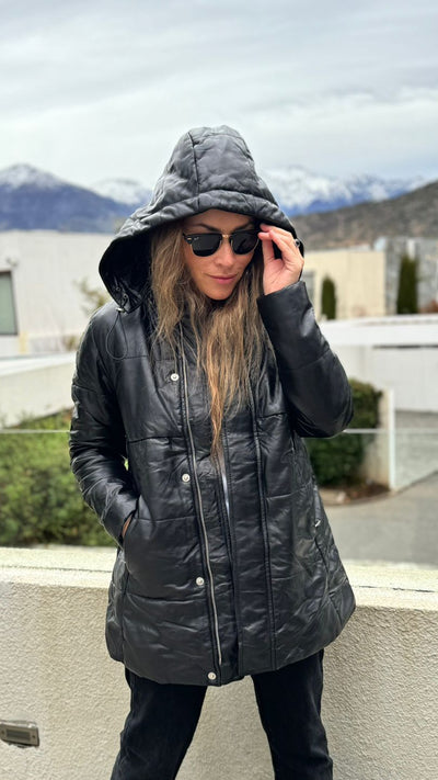 Parka Cuero Ottawa Negro