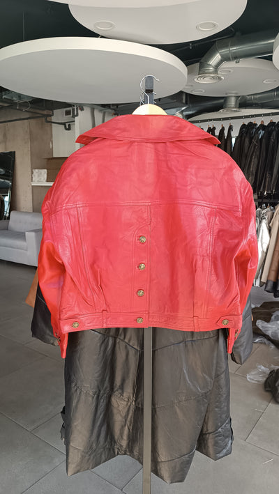 Chaqueta Cuero Verona Rojo