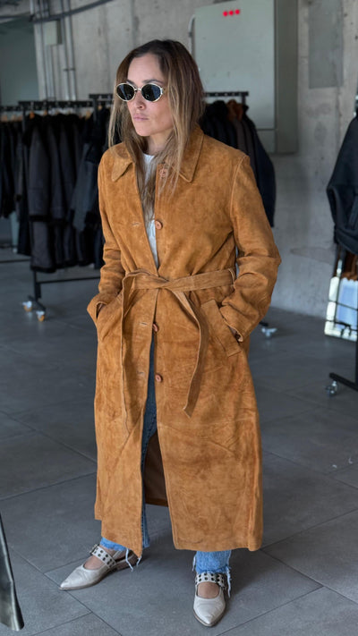 Trench Gamuza Chelsea Camel