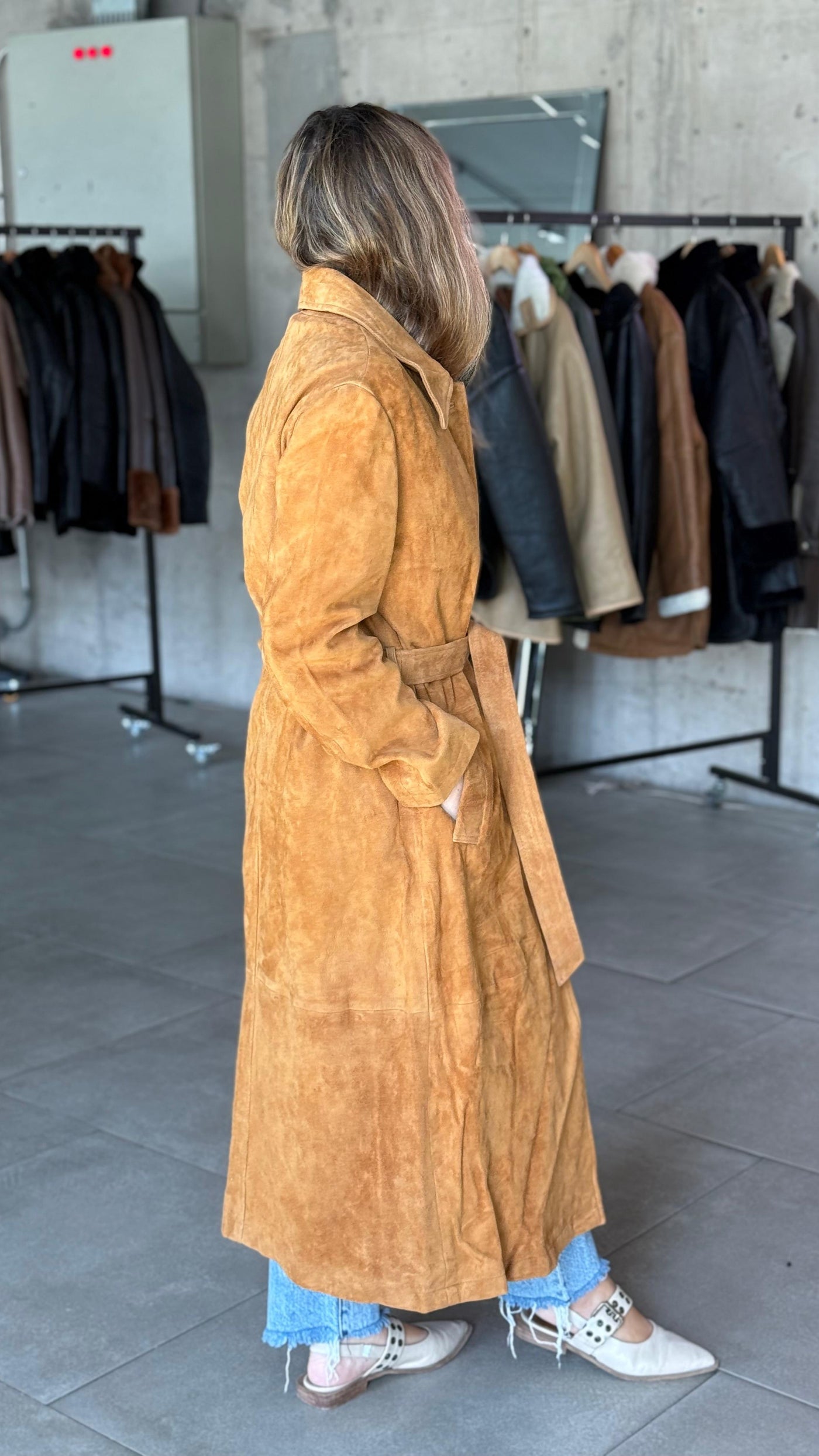 Trench Gamuza Chelsea Camel