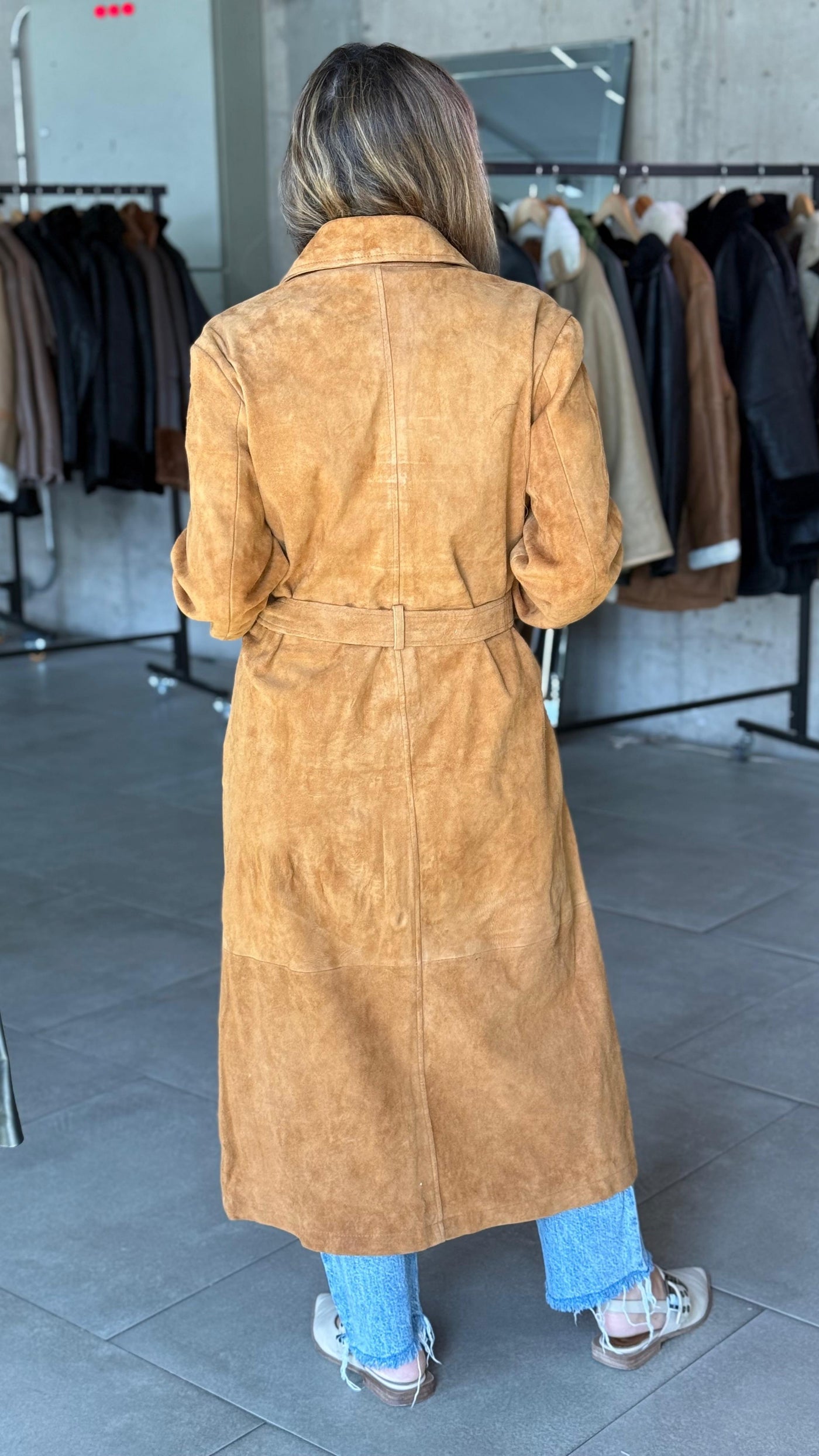 Trench Gamuza Chelsea Camel